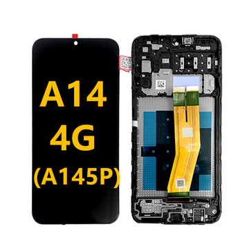 A14 4G LCD With Frame For Samsung A145P Mobile Phone Touch Pantalla Galaxy A145R Service Pack LCDS Screen Display