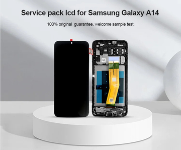 A14 4G LCD With Frame For Samsung A145P Mobile Phone Touch Pantalla Galaxy A145R Service Pack LCDS Screen Display
