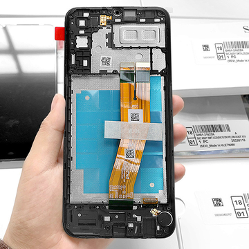 A04E lcd With Frame For Samsung a04e Original New Service Pack LCDS Display Galaxy A04E Mobile Phone Screen Pantalla