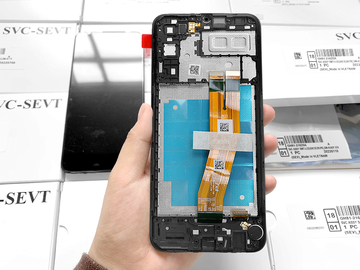 A04E lcd With Frame For Samsung a04e Original New Service Pack LCDS Display Galaxy A04E Mobile Phone Screen Pantalla